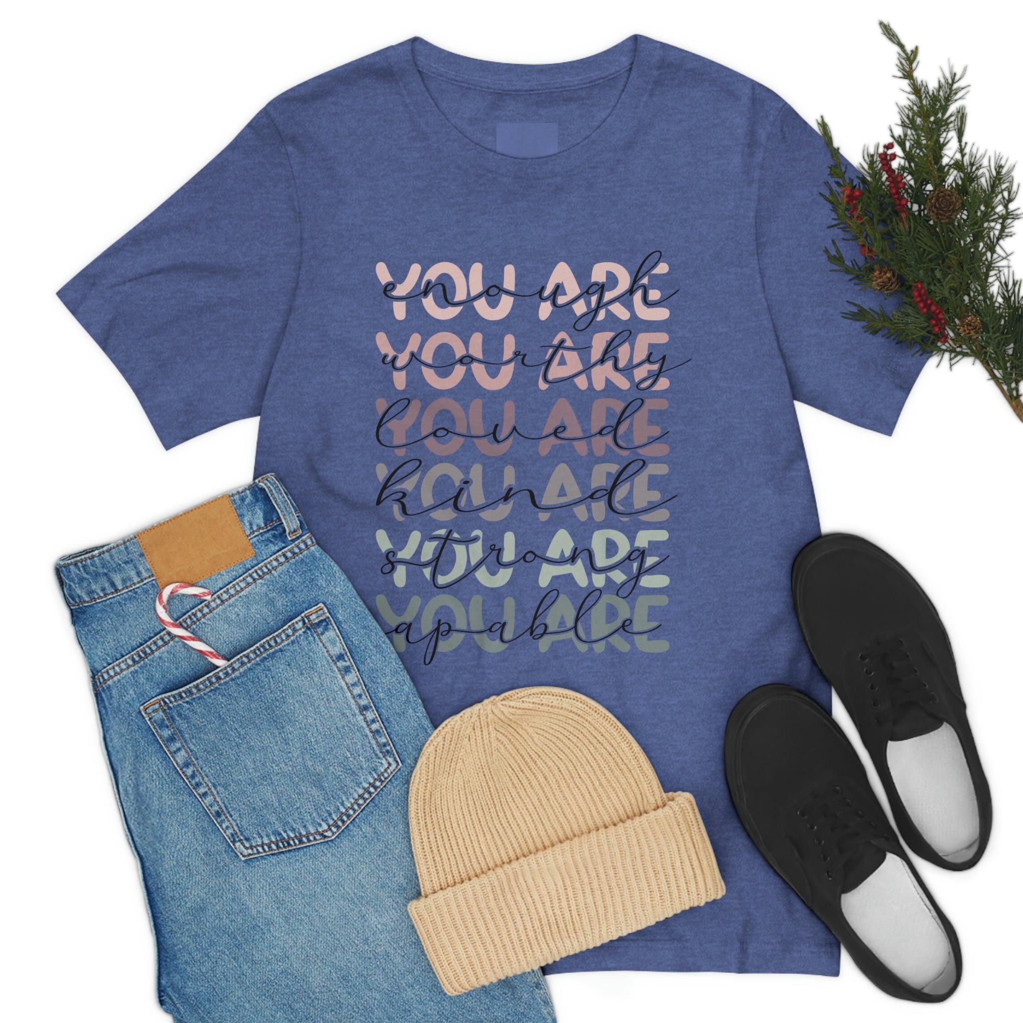 You Are Enough-Unisex Jersey Short Sleeve Tee