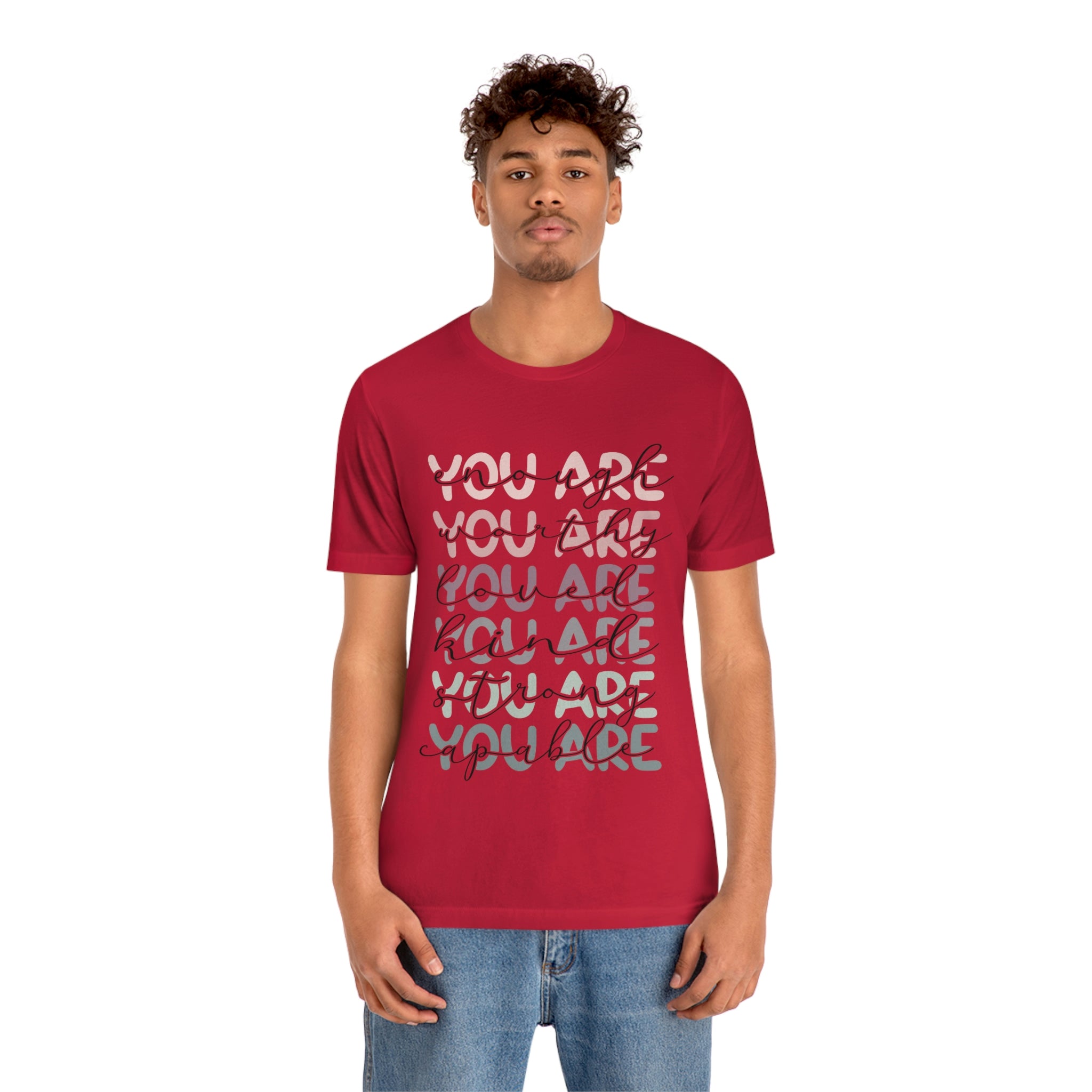 You Are Enough-Unisex Jersey Short Sleeve Tee