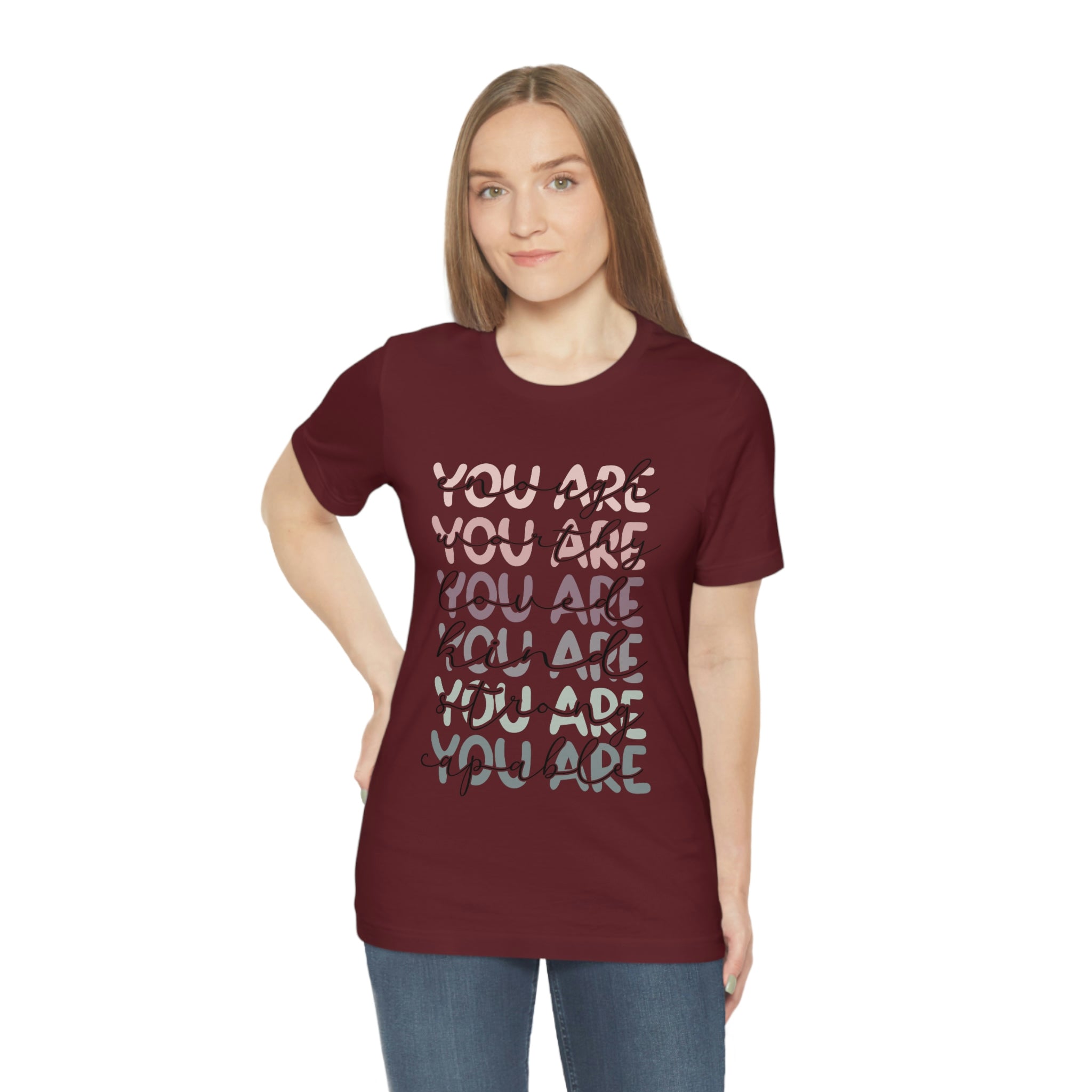 You Are Enough-Unisex Jersey Short Sleeve Tee