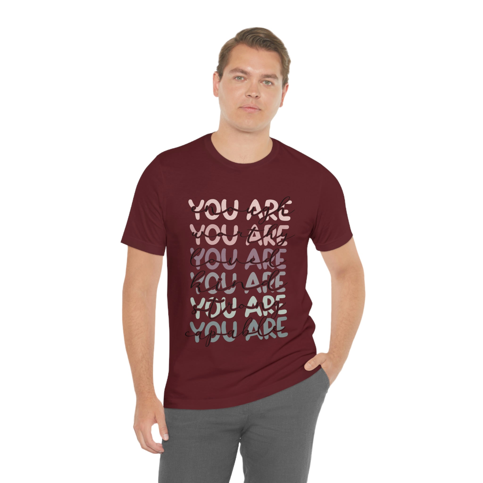 You Are Enough-Unisex Jersey Short Sleeve Tee